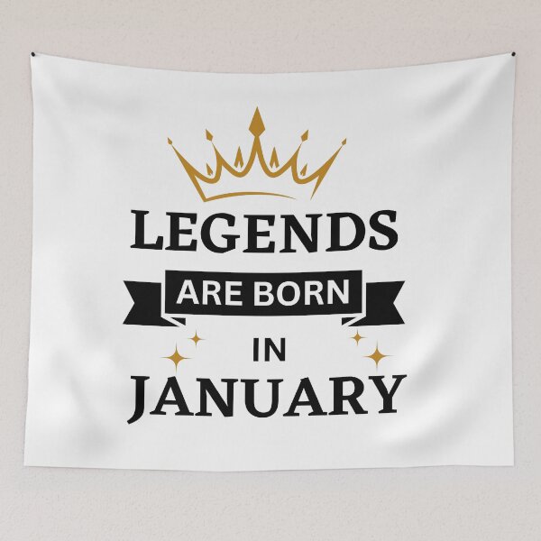 Item preview, Legends are Born in January | Birth Month | January  designed and sold by Denefie.
