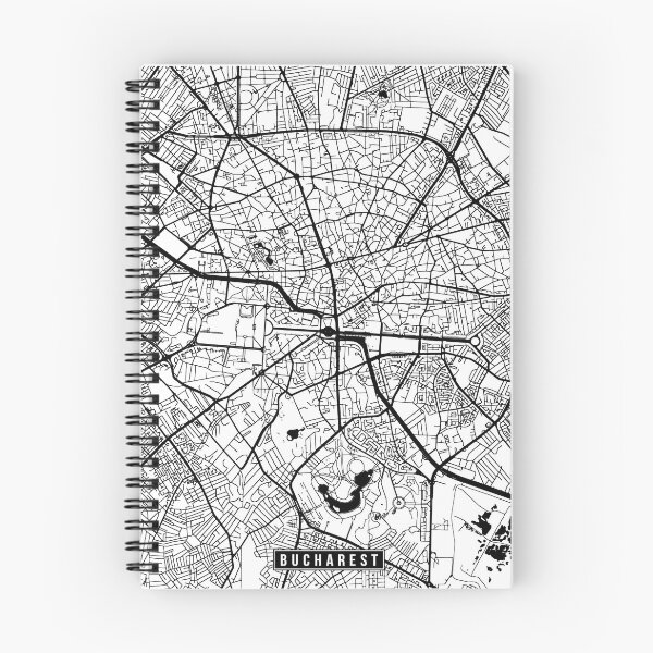 Item preview, Bucharest, Romania Street Map designed and sold by InkistPrints.