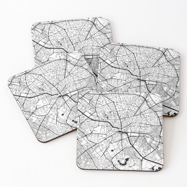 Item preview, Bucharest, Romania Street Map designed and sold by InkistPrints.