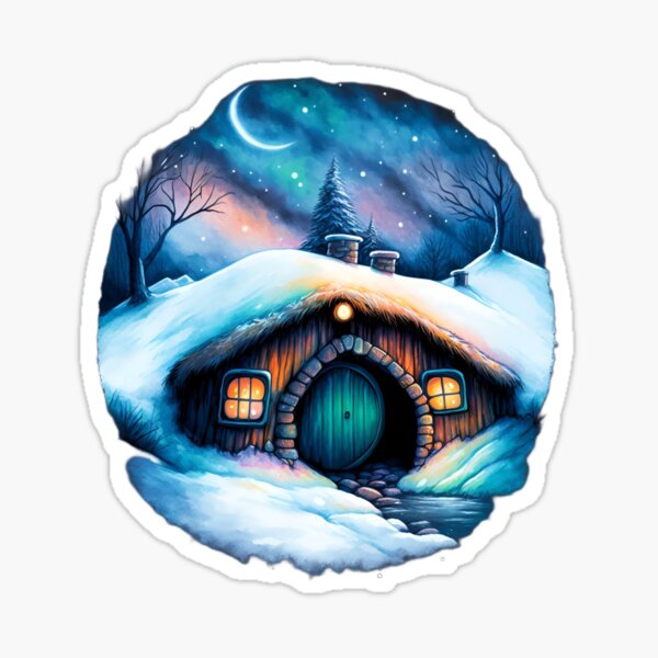 Item preview, Round Doors in Winter - Fantasy designed and sold by Fenay Designs.