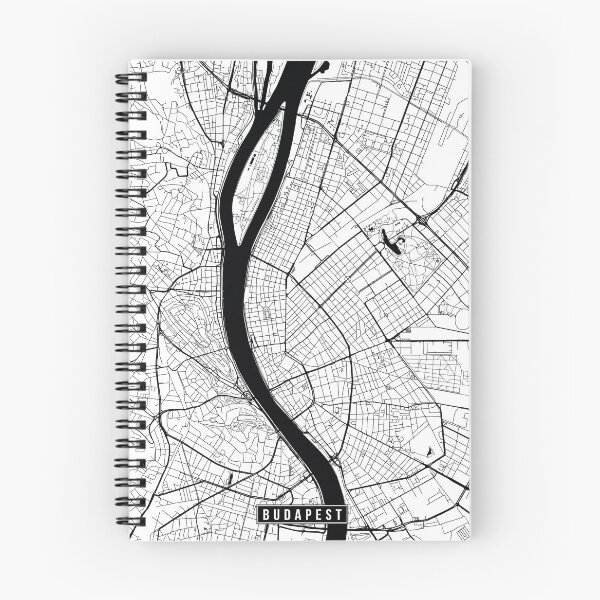 Item preview, Budapest, Hungary Street Map designed and sold by InkistPrints.