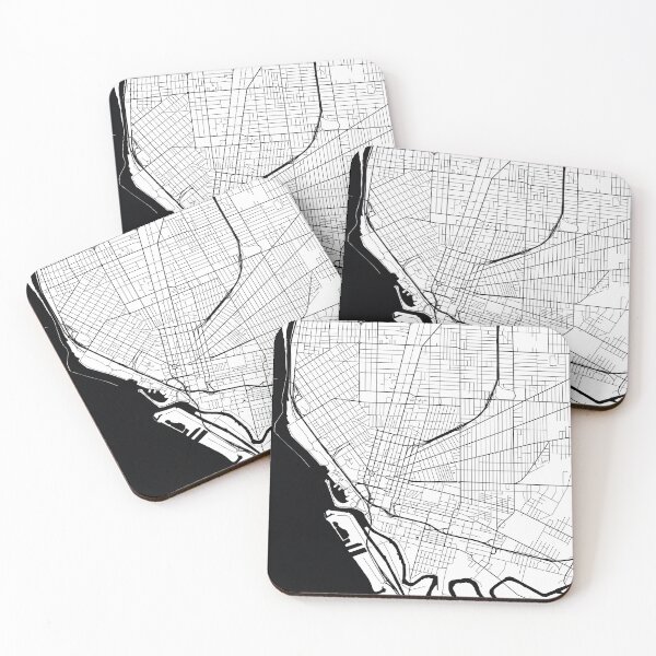 Item preview, Buffalo, New York Street Map designed and sold by InkistPrints.