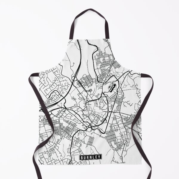 Artikelvorschau, Burnley, England Street Map entworfen und verkauft von InkistPrints.