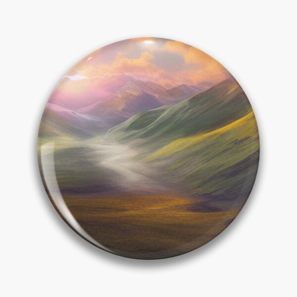 Item preview, Denali National Park Ethereal digital painting with Dramatic Coloring 4 designed and sold by DiatomDesigns.