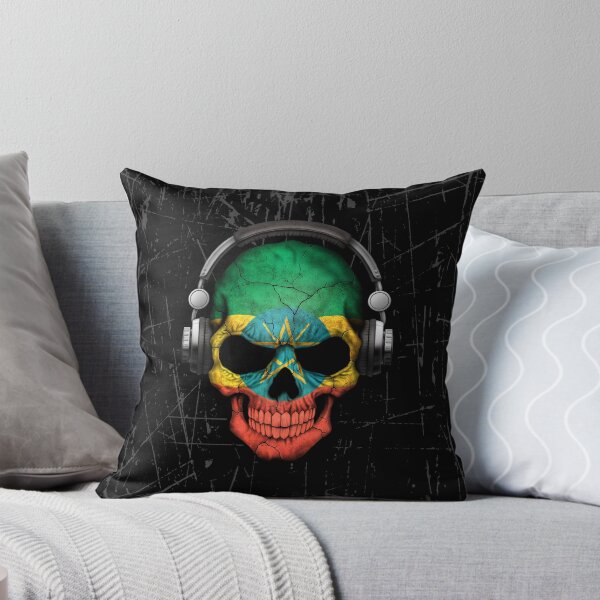 Item preview, Dj Skull with Ethiopian Flag designed and sold by JeffBartels.
