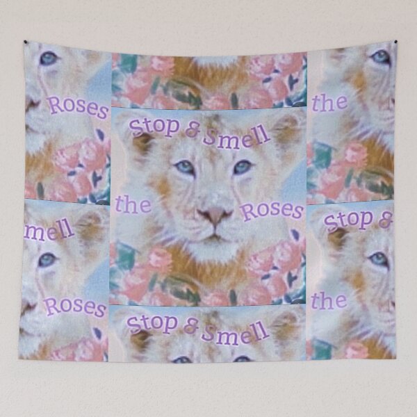 Item preview, Lion Cub Stop and Smell the Roses designed and sold by IvaRenee.