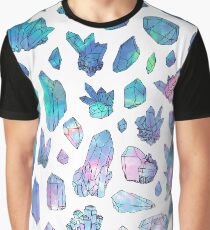 Rainbow Galaxy Crystals Graphic T-Shirt