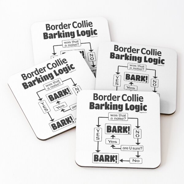 Item preview, Border Collie Barking Logic  designed and sold by innabeufrov.