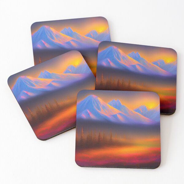 Artikelvorschau, Denali National Park Ätherische digitale Malerei mit dramatischer Färbung 1 entworfen und verkauft von DiatomDesigns.