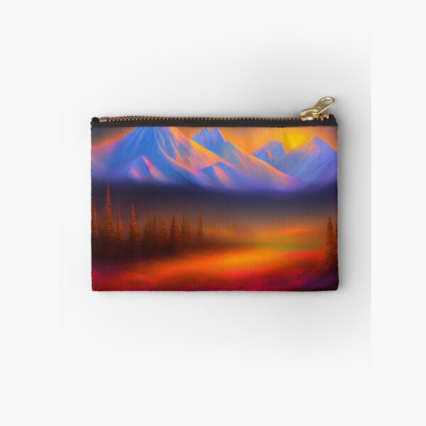 Item preview, Parque Nacional Denali Pintura digital etérea con coloración dramática 1 designed and sold by DiatomDesigns.