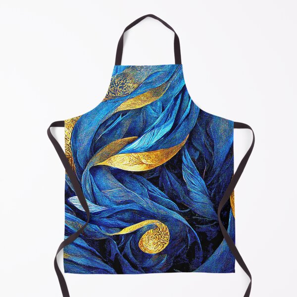Item preview, Abstract Art: Harmony in Blue and Gold designed and sold by factory88.