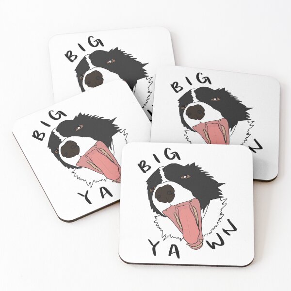 Item preview, border collie big yawn  designed and sold by innabeufrov.