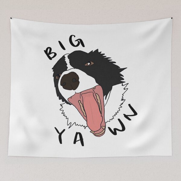 Item preview, border collie big yawn  designed and sold by innabeufrov.