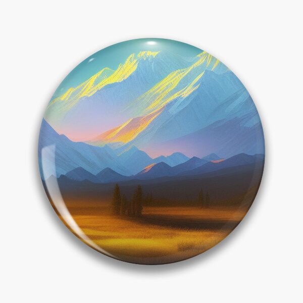 Item preview, Denali National Park Ethereal digital painting with Dramatic Coloring 5 designed and sold by DiatomDesigns.