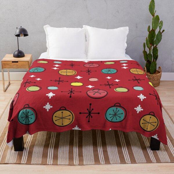 Item preview, Mid Century Modern Christmas Ornaments Red designed and sold by thepixelgarden.