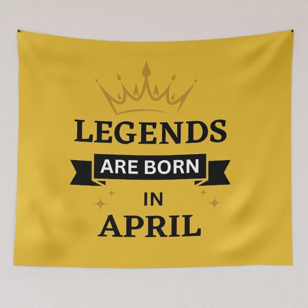 Item preview, Legends are Born in April | Birth Month | April designed and sold by Denefie.