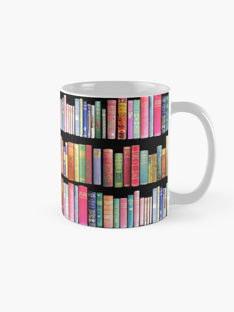 Bookworm Antique book library, vintage book shelf Coffee Mug for Sale by  MagentaRose