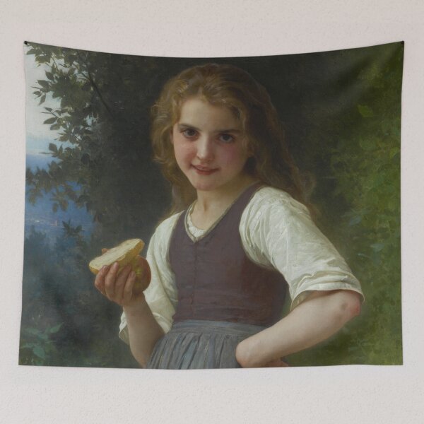 Item preview, The Snack in the Fields | William Bouguereau | 1891 French Art designed and sold by CJET.