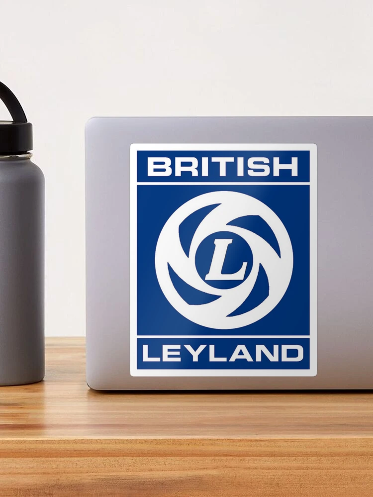 Décalque Logo British Leyland Pour Aile Avant Morris échelle 1/18 - Bleu Sur Blanc - Neuf