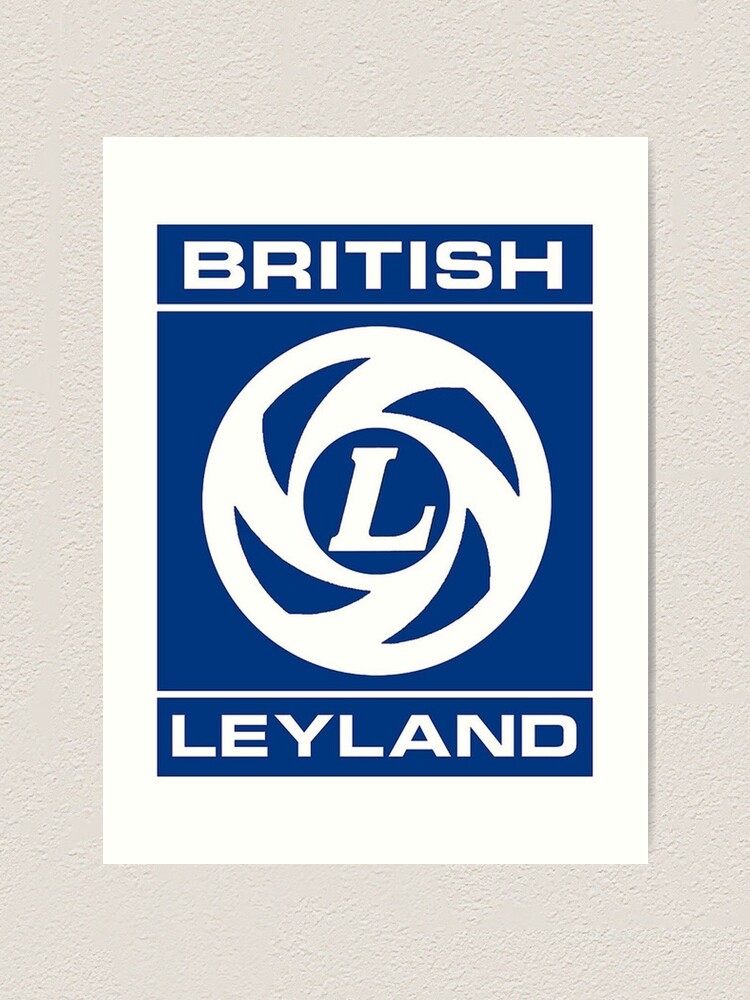 british leyland logo art print by justbritish redbubble redbubble