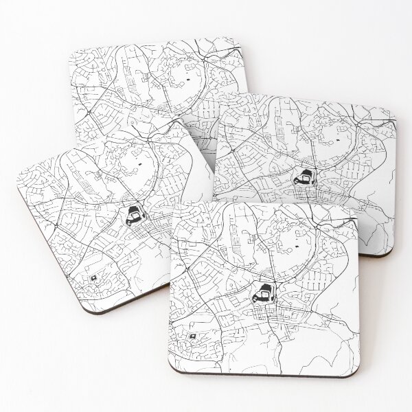 Item preview, Caerphilly, Wales Street Map designed and sold by InkistPrints.