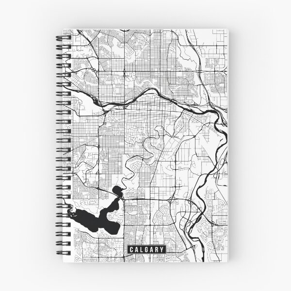 Artikelvorschau, Calgary, Canada Street Map entworfen und verkauft von InkistPrints.