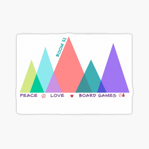 Peace love Room 51 Sticker