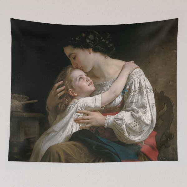 Item preview, The Sunrise | William Adolphe Bouguereau | 1865 French Nursery Art designed and sold by CJET.
