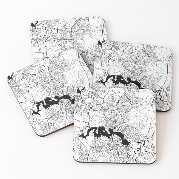 Item preview, Canberra, Australia Street Map designed and sold by InkistPrints.