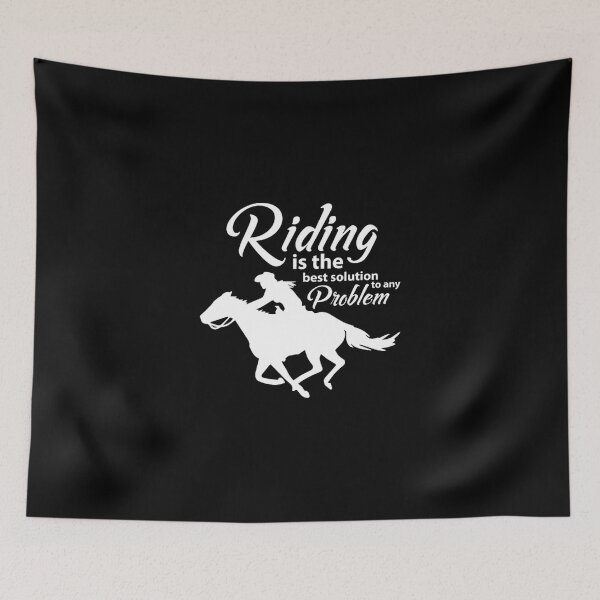 Item preview, Horse Riding Is The Best Solution Sticker designed and sold by raynesjestero.