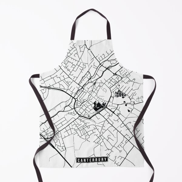 Item preview, Canterbury, England Street Map designed and sold by InkistPrints.