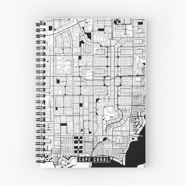 Item preview, Cape Coral, Florida Street Map designed and sold by InkistPrints.