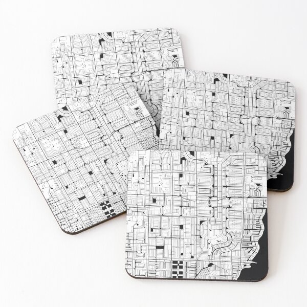 Artikelvorschau, Cape Coral, Florida Street Map entworfen und verkauft von InkistPrints.