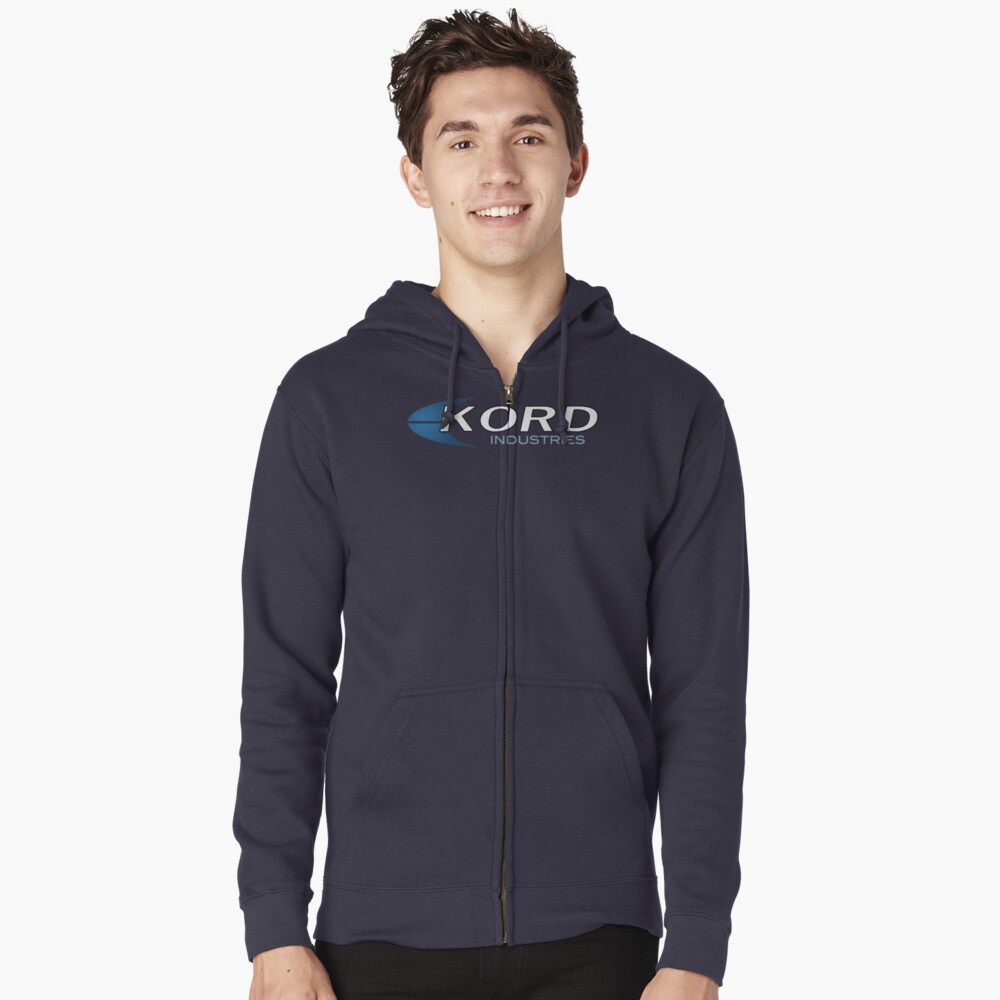 "Kord Industries Logo" Zipped Hoodie by recurvedesign Redbubble