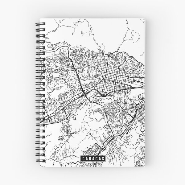 Artikelvorschau, Caracas, Venezuela Street Map entworfen und verkauft von InkistPrints.