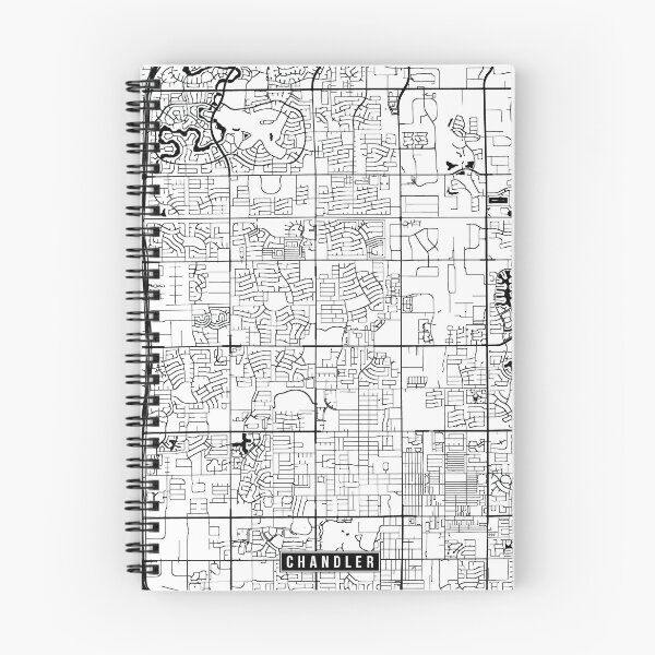 Item preview, Chandler, Arizona Street Map designed and sold by InkistPrints.