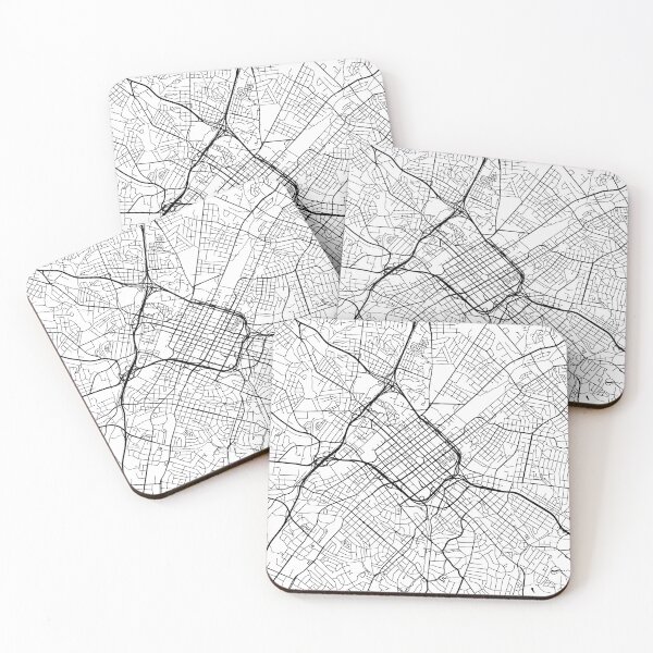 Item preview, Charlotte, North Carolina Street Map designed and sold by InkistPrints.