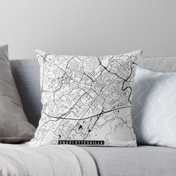 Item preview, Charlottesville, Virginia Street Map designed and sold by InkistPrints.