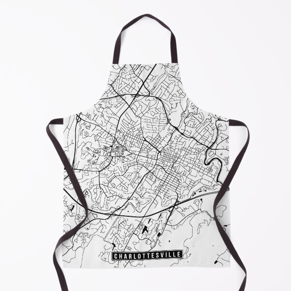 Item preview, Charlottesville, Virginia Street Map designed and sold by InkistPrints.