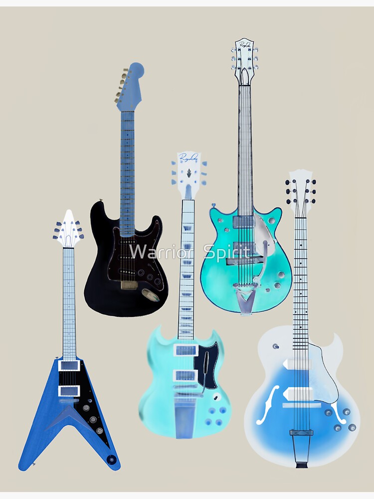 "Electric guitar " Sticker for Sale by ronin333200 Redbubble