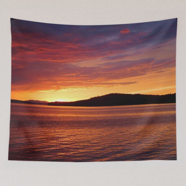 Item preview, Colorful sunset on Moosehead Lake, Maine designed and sold by PowerfulPhotos.