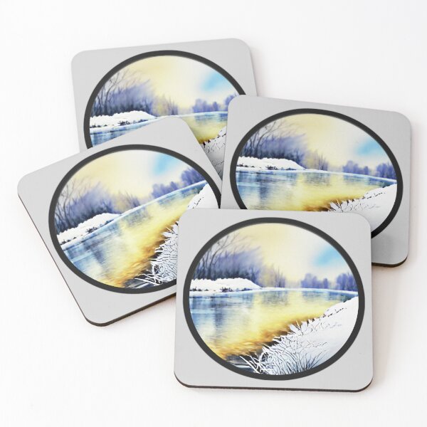 Item preview, Winter River Landscape designed and sold by designed2teach.
