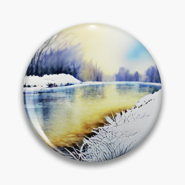 Item preview, Winter River Landscape designed and sold by designed2teach.