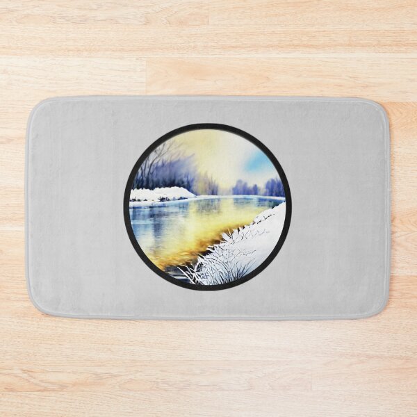 Item preview, Winter River Landscape designed and sold by designed2teach.