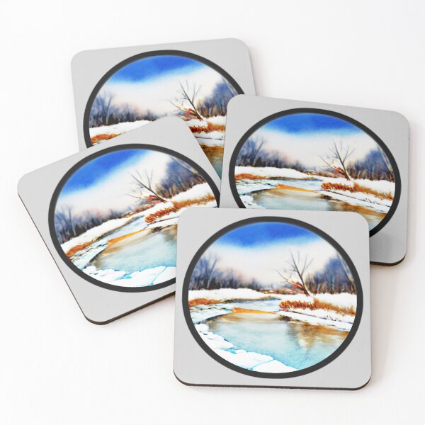 Item preview, Winter River Landscape designed and sold by designed2teach.