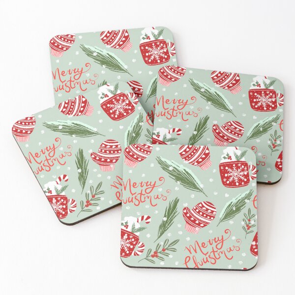 Item preview, Winter aesthetic christmas seamless pattern designed and sold by pinkyfish1010.