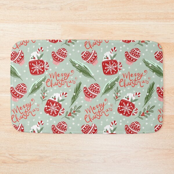 Item preview, Winter aesthetic christmas seamless pattern designed and sold by pinkyfish1010.