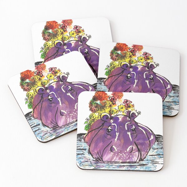Item preview, Flora Hippo designed and sold by Amanda Richmond.
