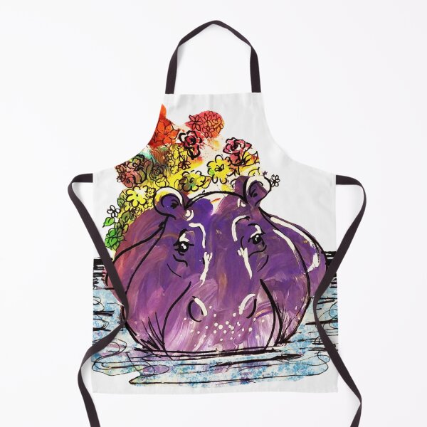 Aperçu de l'œuvre Flora Hippo créée et vendue par Amanda Richmond.