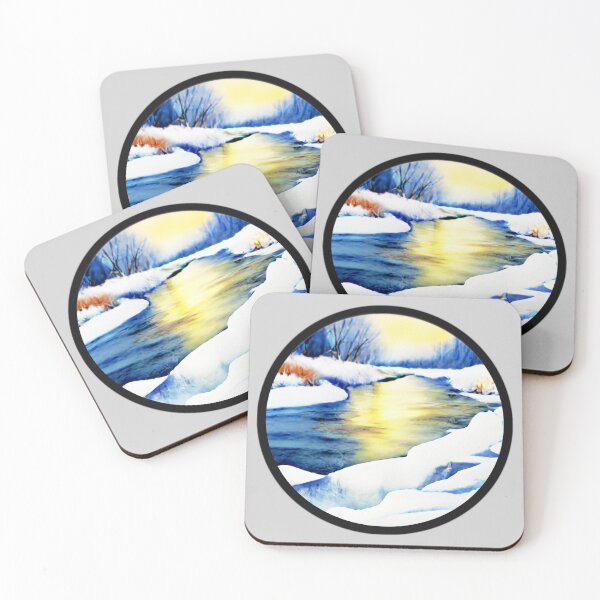 Item preview, Winter River Landscape designed and sold by designed2teach.